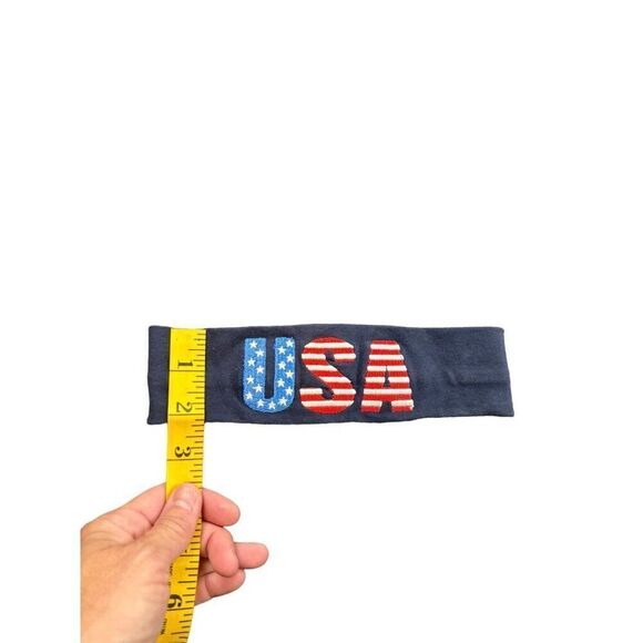USA Flag Headband Patriotic Stretchy Hair Accessory - Picture 2 of 4